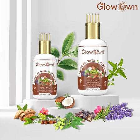 Glowown Argan Hair oil (Pack of 2) 200Ml